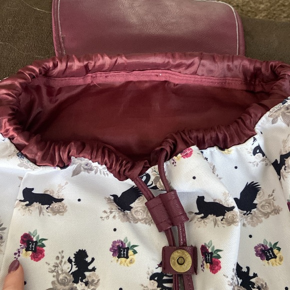 Harry Potter Loungefly canvas drawstring backpack - Picture 3 of 4